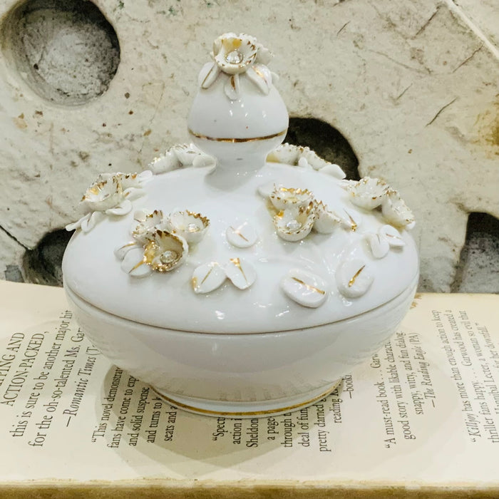Lefton Porcelain Trinket Bowl- Vintage