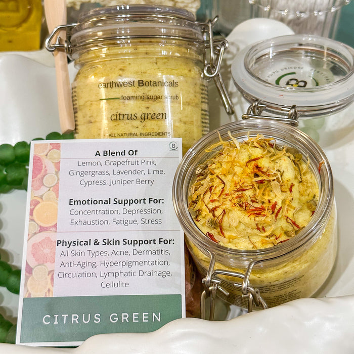 Foaming Botanical Sugar Scrub - Citrus Green
