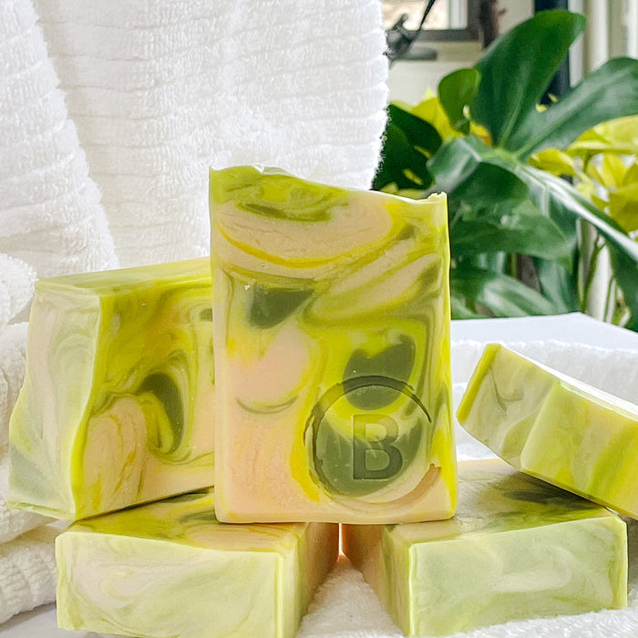 Artisan Shea Butter & Coconut Cream Soap - Lemongrass Rosemary