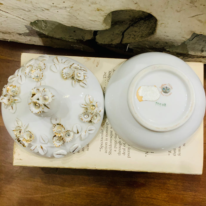 Lefton Porcelain Trinket Bowl- Vintage