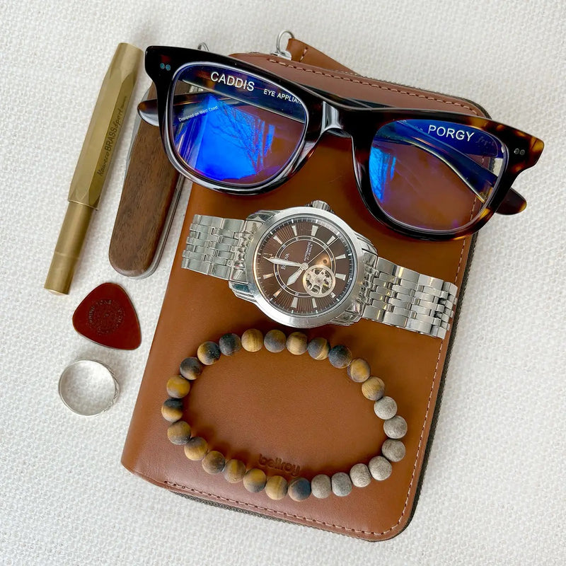 GO GET 'EM  | Tigers Eye + Aromatherapy Men's Diffuser Bracelet