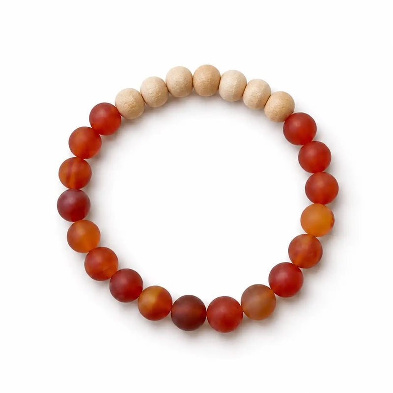 SOUL ON FIRE | Carnelian + Aromatherapy Diffuser Bracelet