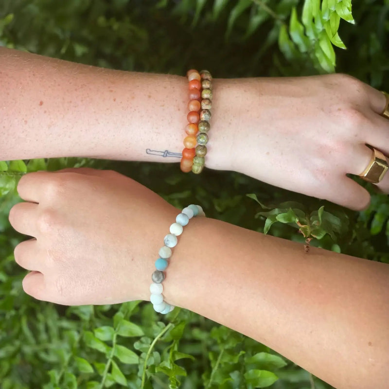BE PRESENT | Unakite + Aromatherapy Diffuser Bracelet