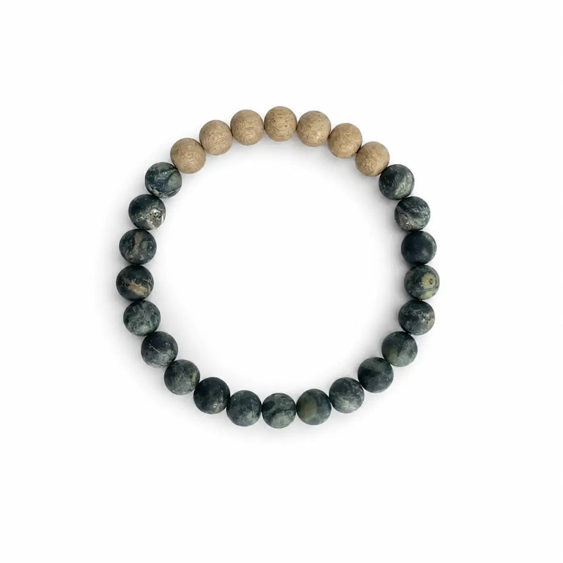 YOU DA MAN | Kambaba Jasper + Aromatherapy Men's Diffuser Bracelet