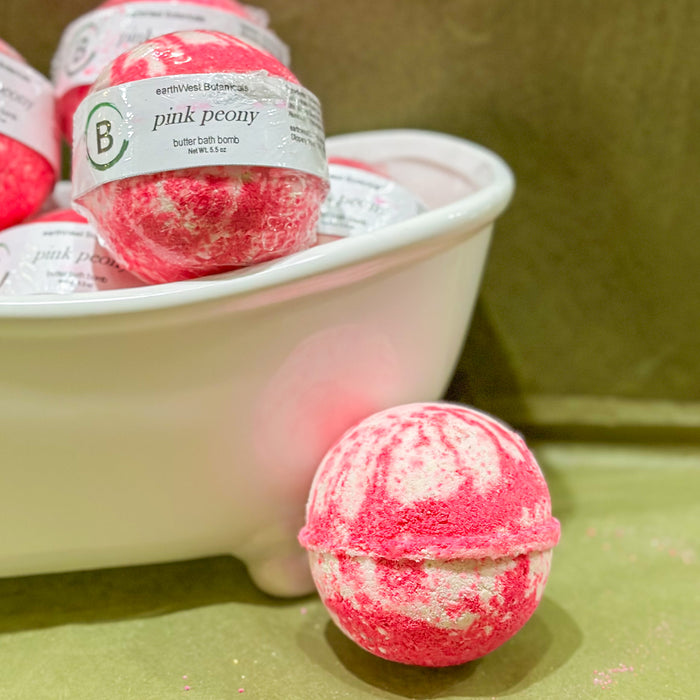 Butter Bath Bomb - Pink Peony