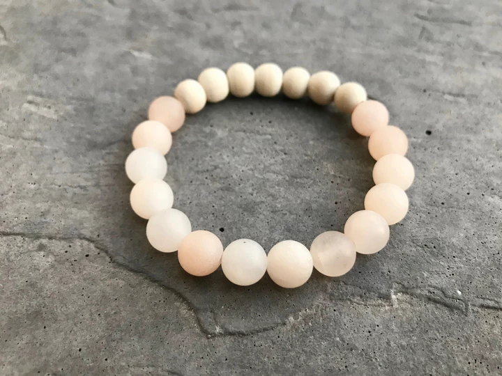 LOVE YOU MORE Pink Aventurine Diffuser Bracelet