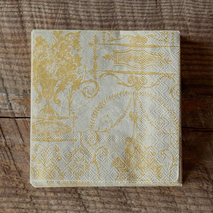 French Quarter Yellow Paper Napkins