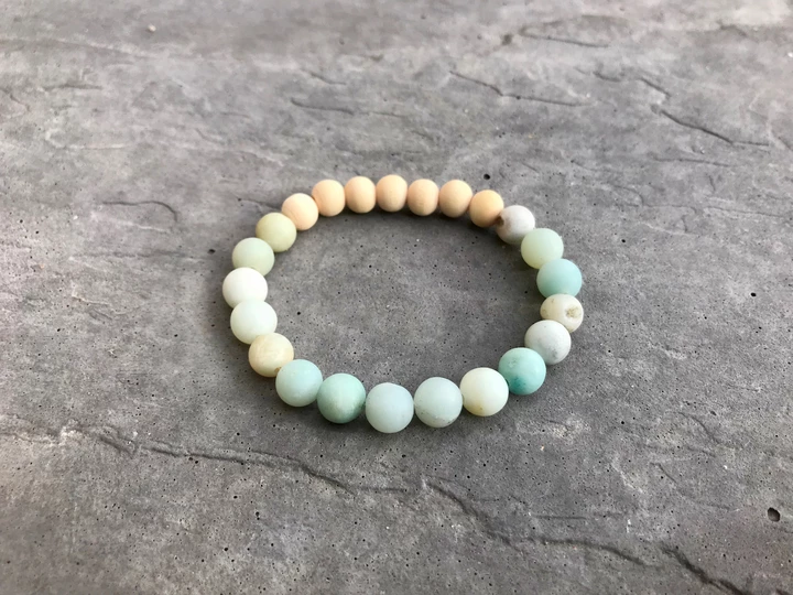DEEP BREATH | Amazonite + Aromatherapy Diffuser Bracelet
