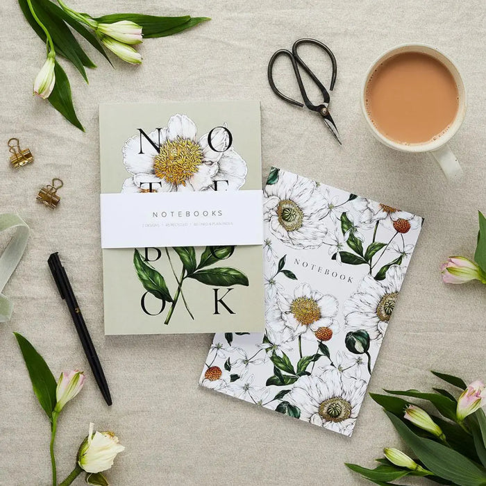 Spring Blossom A5 Notebooks - Pack of 2