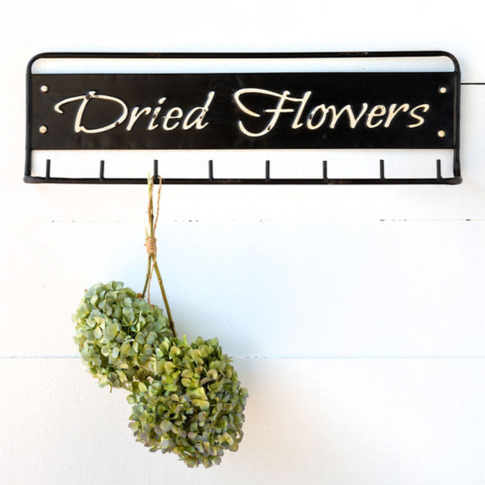 "Dried Flowers" Metal Hanging Rack