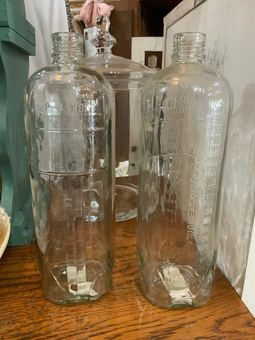 2 Liter Clear Laboratory Bottle - Vintage