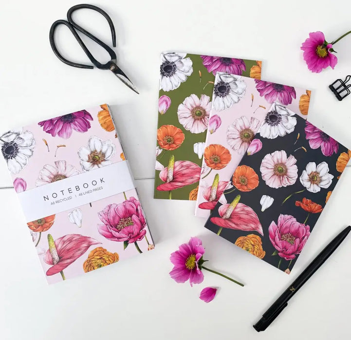 A6 Notebooks - Pack of 3