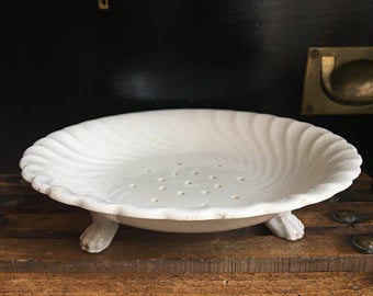 Antique French Cress Bowl - Round